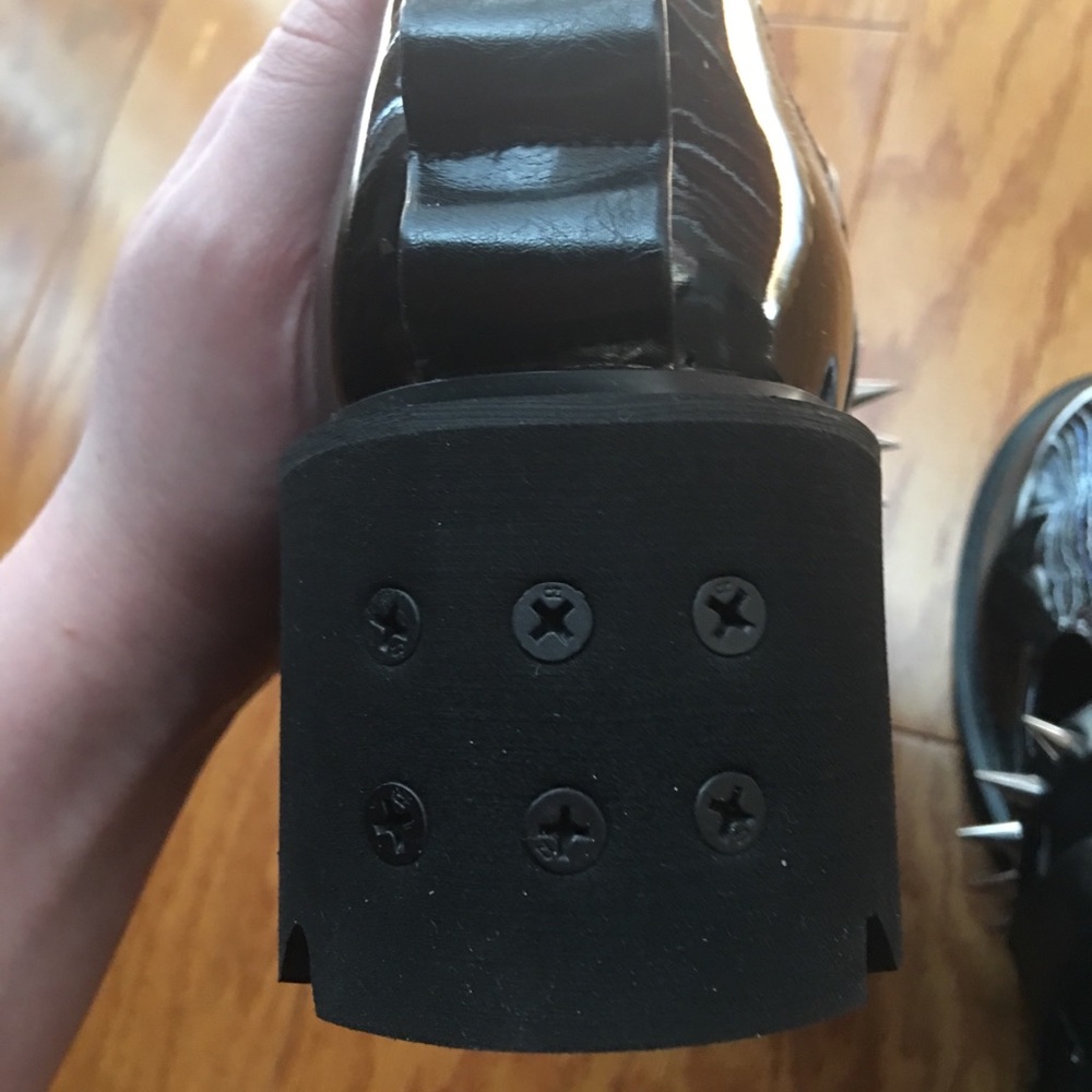 NWOT Disturbia spiked Violet shoes - Picture 8 of 8